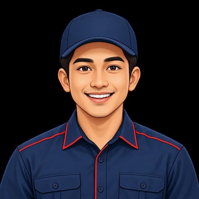 Ilustrasi admin bertopi, bukan foto kontak